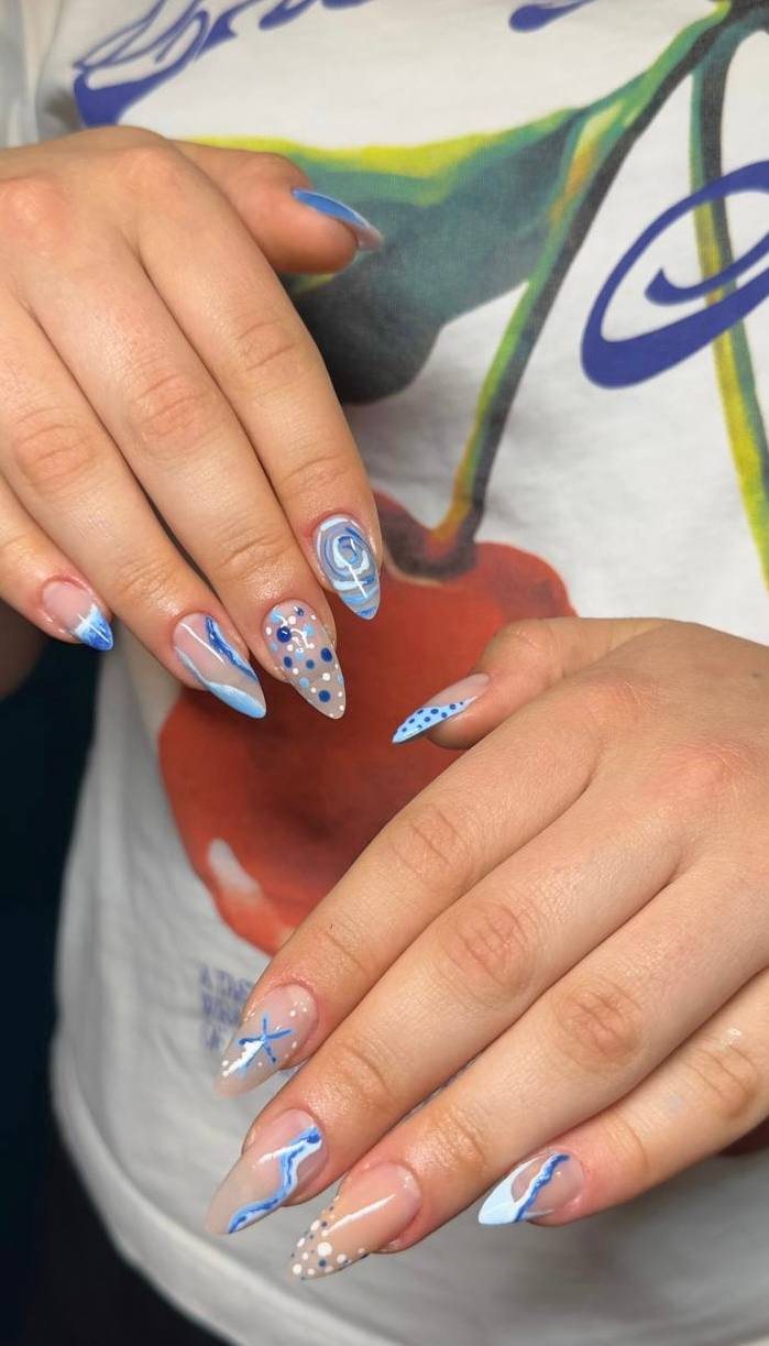 Nail art çalışması 8
